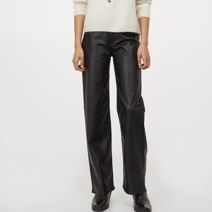 H&M Faux Leather Pants